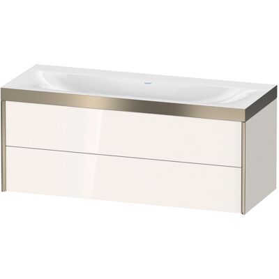 Ensemble de lavabo mural blanc brillant Duravit - XV4617NB122P - Publicité Ensemble de lavabo mural blanc brillant Duravit - XV4617NB122P - Publicité