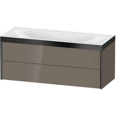 Ensemble de salle de bain Duravit mural gris Flannel avec 2 tiroirs - Publicité Ensemble de salle de bain Duravit mural gris Flannel avec 2 tiroirs - Publicité