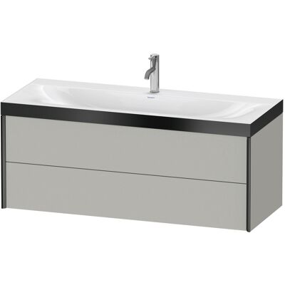 Ensemble de lavabo Duravit XViu mural, gris béton mat - Publicité Ensemble de lavabo Duravit XViu mural, gris béton mat - Publicité