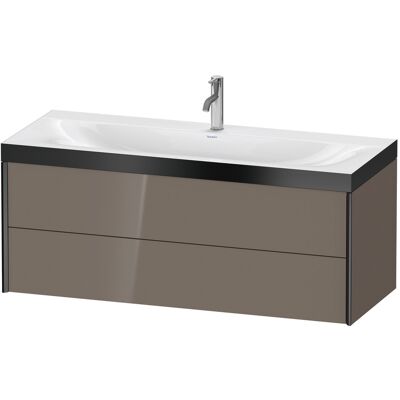 Ensemble meuble lavabo mural Duravit Xviu - Gris et Noir - Publicité Ensemble meuble lavabo mural Duravit Xviu - Gris et Noir - Publicité