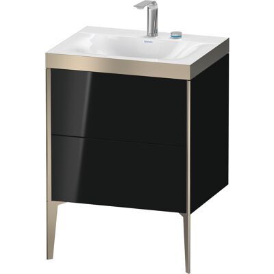 Duravit Modèle XViu Ensemble Lavabo - Montage mural, Noir Brillant - Publicité Duravit Modèle XViu Ensemble Lavabo - Montage mural, Noir Brillant - Publicité