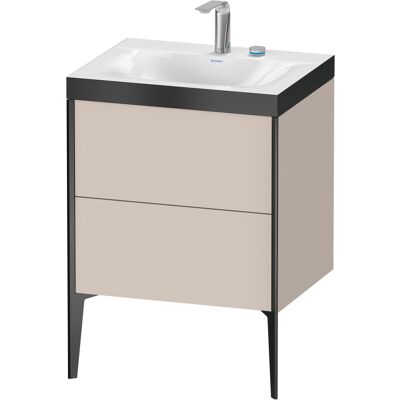 Duravit Taupe Matte Ensemble Lavabo XViu, 2 tiroirs, 60x48cm - Publicité Duravit Taupe Matte Ensemble Lavabo XViu, 2 tiroirs, 60x48cm - Publicité