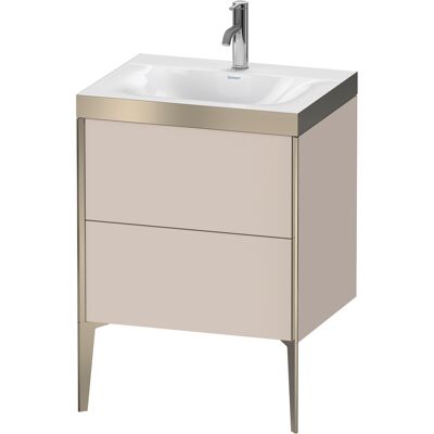Ensemble de lavabo Duravit Xviu C-bonded 2 tiroirs avec trou de robinet - Taupe Mat - Publicité Ensemble de lavabo Duravit Xviu C-bonded 2 tiroirs avec trou de robinet - Taupe Mat - Publicité