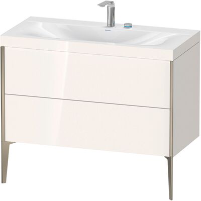 Ensemble lavabo Duravit XViu C-Bonded - 2 Tiroirs, 2 Orifices Robinetterie, 1000x480x610mm - Publicité Ensemble lavabo Duravit XViu C-Bonded - 2 Tiroirs, 2 Orifices Robinetterie, 1000x480x610mm - Publicité