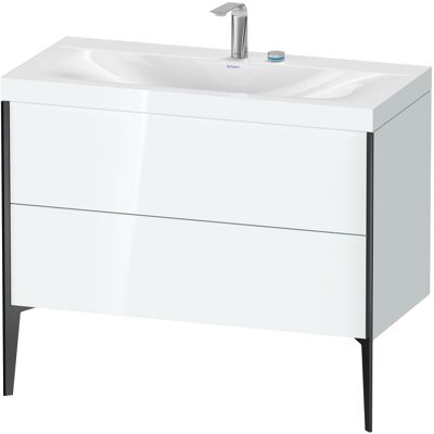 Duravit Xviu C-Bonded Set Lavabo - Montage mural, 2 tiroirs, blanc brillant - Publicité Duravit Xviu C-Bonded Set Lavabo - Montage mural, 2 tiroirs, blanc brillant - Publicité