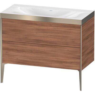 Ensemble de lavabo Duravit Xviu C-bonded - Rectangulaire, 2 Tiroirs, Sans Poignée - Publicité Ensemble de lavabo Duravit Xviu C-bonded - Rectangulaire, 2 Tiroirs, Sans Poignée - Publicité