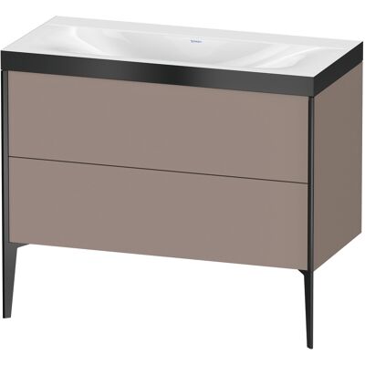 Duravit Xviu C-Bonded Set - Sur pied, 2 tiroirs, Basalt Mat - Publicité Duravit Xviu C-Bonded Set - Sur pied, 2 tiroirs, Basalt Mat - Publicité