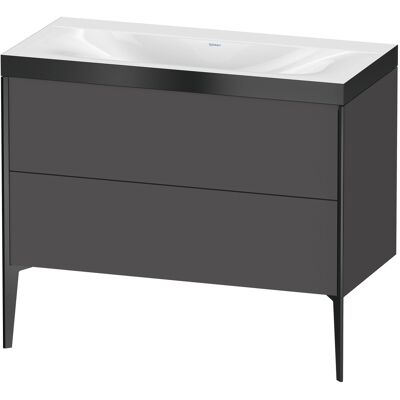 Duravit Xviu Ensemble C-Bonded - Lavabo autoportant, Graphit Matt - Publicité Duravit Xviu Ensemble C-Bonded - Lavabo autoportant, Graphit Matt - Publicité