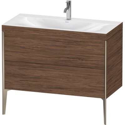 Duravit Xviu Noyer foncé Ensemble - Lavabo et Meuble - Publicité Duravit Xviu Noyer foncé Ensemble - Lavabo et Meuble - Publicité