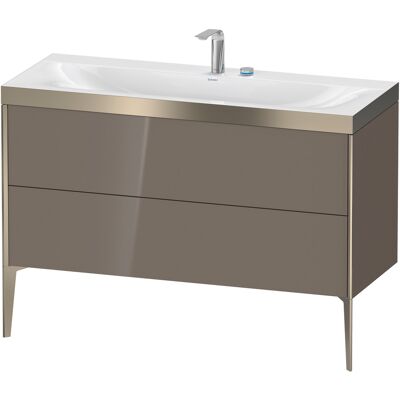 Duravit Xviu C-Bonded Set Lavabo et Rangements - Gris, 1200x480x610mm - Publicité Duravit Xviu C-Bonded Set Lavabo et Rangements - Gris, 1200x480x610mm - Publicité