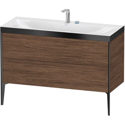 Duravit XViu Nussbaum foncé au sol - Ensemble lavabo - Publicité Duravit XViu Nussbaum foncé au sol - Ensemble lavabo - Publicité