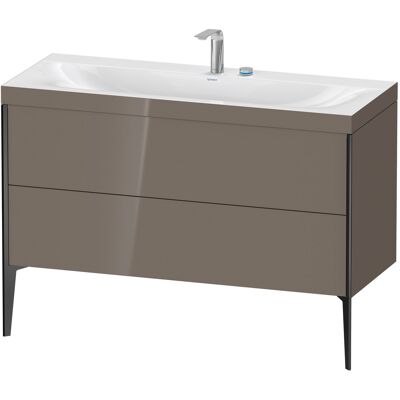 Duravit Xviu C-Bonded Set Lavabo - 1200x480x610 mm, Gris Flannel Brillant - Publicité Duravit Xviu C-Bonded Set Lavabo - 1200x480x610 mm, Gris Flannel Brillant - Publicité