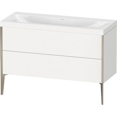 Duravit Xviu Ensemble C-Bonded - Fixé au mur, Blanc Mat, 2 tiroirs - Ensemble lavabo - Publicité Duravit Xviu Ensemble C-Bonded - Fixé au mur, Blanc Mat, 2 tiroirs - Ensemble lavabo - Publicité