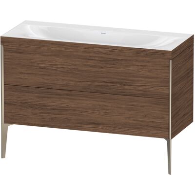 Duravit Noyer Foncé Mat XViu Ensemble C-Bonded - Lavabo, 2 Tiroirs - Meubles de Salle de Bain - Publicité Duravit Noyer Foncé Mat XViu Ensemble C-Bonded - Lavabo, 2 Tiroirs - Meubles de Salle de Bain - Publicité