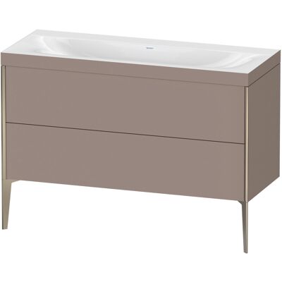 Ensemble Lavabo Duravit Xviu C-Bonded - Rectangle, 2 Tiroirs, Sans trou pour robinet - Sur pied - Publicité Ensemble Lavabo Duravit Xviu C-Bonded - Rectangle, 2 Tiroirs, Sans trou pour robinet - Sur pied - Publicité