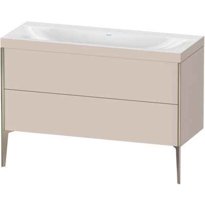 Duravit Modèle XV4712NB191C Ensemble lavabo autoportant Taupe avec 2 tiroirs - Publicité Duravit Modèle XV4712NB191C Ensemble lavabo autoportant Taupe avec 2 tiroirs - Publicité