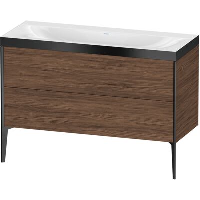 Duravit Noyer Foncé Ensemble C-Bonded Sur Pieds - Publicité Duravit Noyer Foncé Ensemble C-Bonded Sur Pieds - Publicité