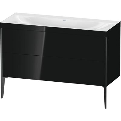 Ensemble Duravit Xviu C-Bonded au Sol - Lavabo en Noir Brillant - Publicité Ensemble Duravit Xviu C-Bonded au Sol - Lavabo en Noir Brillant - Publicité
