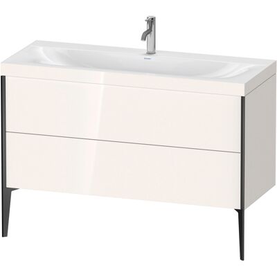 Duravit Xviu Ensemble C-Bonded Lavabo avec 2 Tiroirs - Blanc Brillant - Publicité Duravit Xviu Ensemble C-Bonded Lavabo avec 2 Tiroirs - Blanc Brillant - Publicité