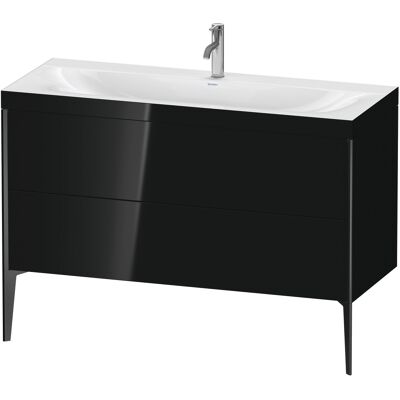 Duravit Xviu Set C-Bonded - Fixé au Mur, Noir Brillant, 1200x480x610mm - Publicité Duravit Xviu Set C-Bonded - Fixé au Mur, Noir Brillant, 1200x480x610mm - Publicité
