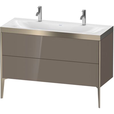 Ensemble Duravit Xviu C-bonded avec double vasque - Publicité Ensemble Duravit Xviu C-bonded avec double vasque - Publicité