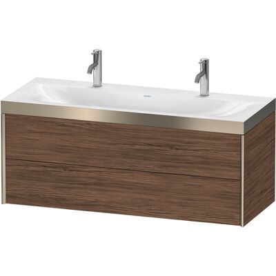 Duravit Noyer Foncé Murmonté Ensemble Double Lavabo - 1200mm - Publicité Duravit Noyer Foncé Murmonté Ensemble Double Lavabo - 1200mm - Publicité