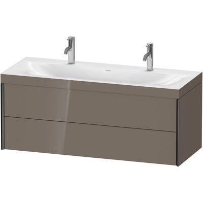 Ensemble de double lavabo mural Duravit - Gris Flannel - Publicité Ensemble de double lavabo mural Duravit - Gris Flannel - Publicité