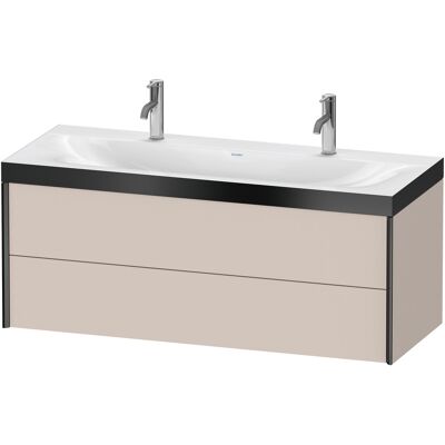Ensemble salle de bain mural taupe Duravit avec 2 tiroirs - XViu - Publicité Ensemble salle de bain mural taupe Duravit avec 2 tiroirs - XViu - Publicité