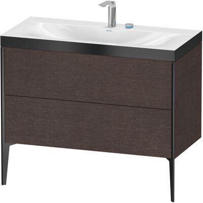 Duravit XViu Ensemble Lavabo - 2 Tiroirs, Noir Mat, Chêne Foncé - Lavabo & Meuble - Publicité Duravit XViu Ensemble Lavabo - 2 Tiroirs, Noir Mat, Chêne Foncé - Lavabo & Meuble - Publicité