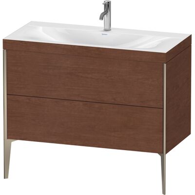 Duravit Ensemble Vasque - Noyer d'Amérique / Champagne Mat - Publicité Duravit Ensemble Vasque - Noyer d'Amérique / Champagne Mat - Publicité