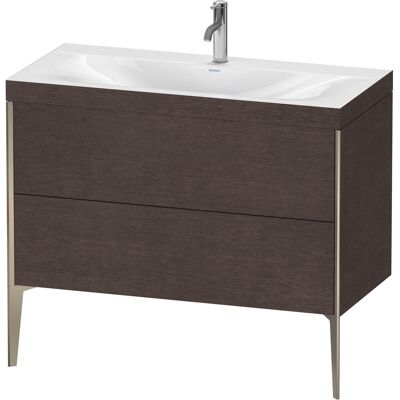 Duravit Chêne Foncé brossé Ensemble Lavabo - Autoportant, 2 Tiroirs - Publicité Duravit Chêne Foncé brossé Ensemble Lavabo - Autoportant, 2 Tiroirs - Publicité
