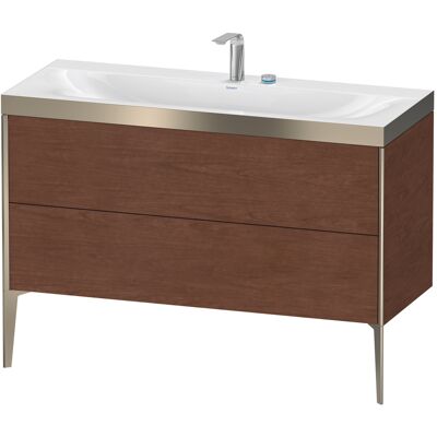 Ensemble de lavabo Duravit Xviu C-bonded - Noyer, 1200x480 mm - Publicité Ensemble de lavabo Duravit Xviu C-bonded - Noyer, 1200x480 mm - Publicité