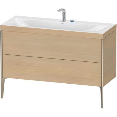 Duravit Ensemble Lavabo en Chêne Méditerranéen - Sur Sol, 2 Tiroirs, 1200mm - Publicité Duravit Ensemble Lavabo en Chêne Méditerranéen - Sur Sol, 2 Tiroirs, 1200mm - Publicité
