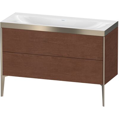 Ensemble de lavabo Duravit Xviu C-Bonded - Noyer, 2 Tiroirs - Publicité Ensemble de lavabo Duravit Xviu C-Bonded - Noyer, 2 Tiroirs - Publicité
