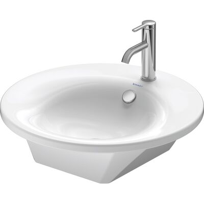 Duravit Starck 1 - Lavabo rond 58cm blanc avec WonderGliss - Publicité Duravit Starck 1 - Lavabo rond 58cm blanc avec WonderGliss - Publicité