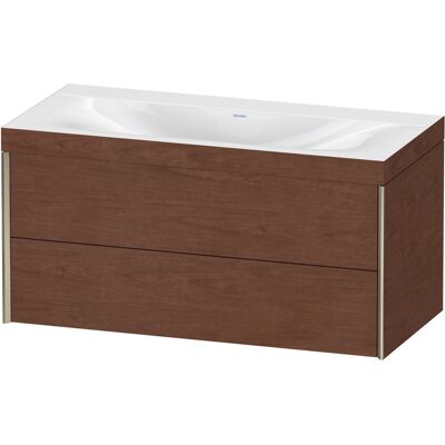 Ensemble de meubles XViu Duravit à fixation murale - Noyer Américain - Sans Trou pour Robinet - Publicité Ensemble de meubles XViu Duravit à fixation murale - Noyer Américain - Sans Trou pour Robinet - Publicité