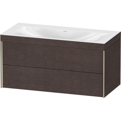 Duravit Chêne foncé brossé Ensemble mural - Lavabo - Publicité Duravit Chêne foncé brossé Ensemble mural - Lavabo - Publicité