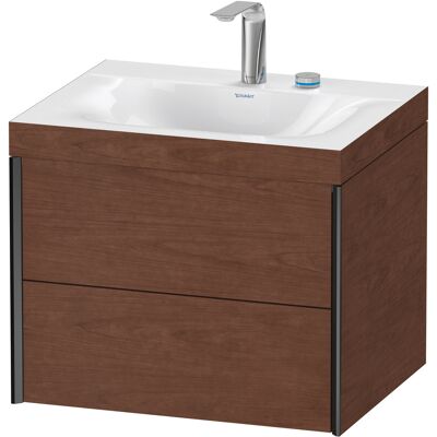 Duravit Xviu Ensemble C-Bonded Mural - Lavabo, 2 Tiroirs, Noir Mat - Publicité Duravit Xviu Ensemble C-Bonded Mural - Lavabo, 2 Tiroirs, Noir Mat - Publicité