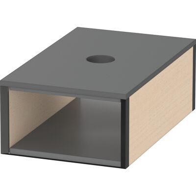 Boîte de rangement Duravit XSquare Érable - Pour armoires miroir - Publicité Boîte de rangement Duravit XSquare Érable - Pour armoires miroir - Publicité