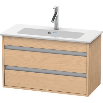 Duravit Ketho Meuble Sous-Vasque - 2 Tiroirs, Eiche Nature, 80x38,5 cm - Publicité Duravit Ketho Meuble Sous-Vasque - 2 Tiroirs, Eiche Nature, 80x38,5 cm - Publicité
