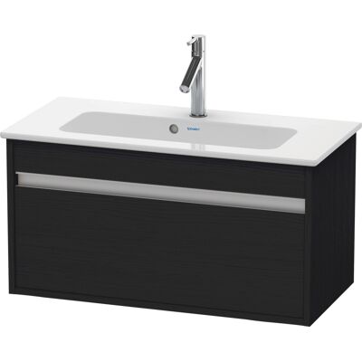 Duravit Ketho Meuble de lavabo mural - Eiche Schwarz Mat - Support - Publicité Duravit Ketho Meuble de lavabo mural - Eiche Schwarz Mat - Support - Publicité