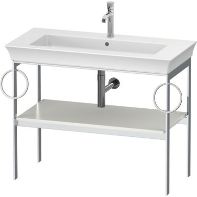 Duravit White Tulip Console en Métal - Sol, 98,4x45cm, Blanc Satin - Publicité Duravit White Tulip Console en Métal - Sol, 98,4x45cm, Blanc Satin - Publicité