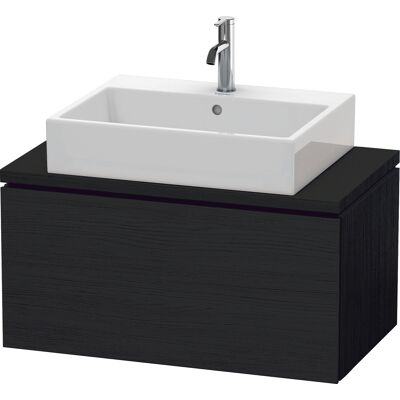 Duravit L-Cube Meuble de lavabo mural en chêne noir - LC58020161 - Publicité Duravit L-Cube Meuble de lavabo mural en chêne noir - LC58020161 - Publicité