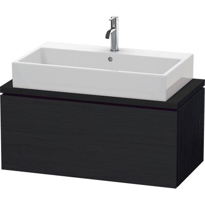 Duravit L-Cube meuble sous-vasque mural - Chêne noir - Compact - Publicité Duravit L-Cube meuble sous-vasque mural - Chêne noir - Compact - Publicité
