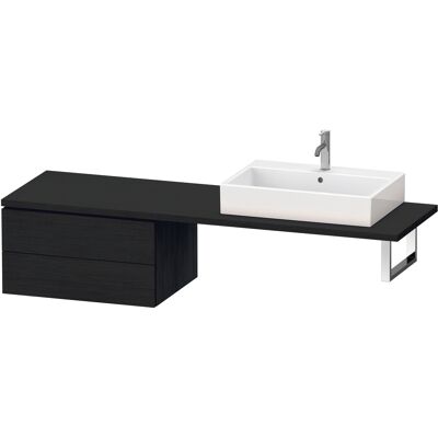 Duravit L-Cube Meuble Bas Eiche Noir Mat - Meuble de lavabo - Publicité Duravit L-Cube Meuble Bas Eiche Noir Mat - Meuble de lavabo - Publicité