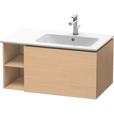 Meuble sous-vasque Duravit L-Cube LC619203030 82x48,1x40cm, 1 tiroir, vasque à droite, chêne naturel - Publicité Meuble sous-vasque Duravit L-Cube LC619203030 82x48,1x40cm, 1 tiroir, vasque à droite, chêne naturel - Publicité