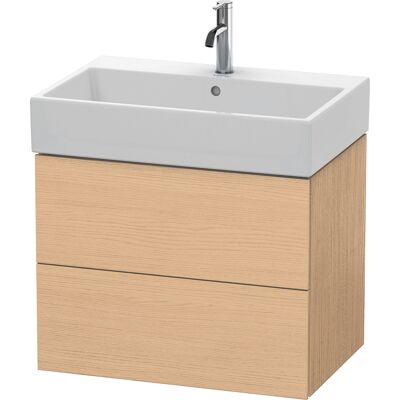 Duravit L-Cube meuble sous-vasque LC627603030 68,4 x 45,9 cm, Eiche natur , 2 tiroirs, suspendu - Publicité Duravit L-Cube meuble sous-vasque LC627603030 68,4 x 45,9 cm, Eiche natur , 2 tiroirs, suspendu - Publicité