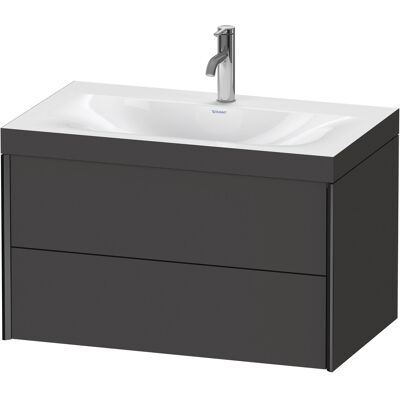 Ensemble lavabo mural Duravit Xviu C-Bonded - Graphit Supermatt - Publicité Ensemble lavabo mural Duravit Xviu C-Bonded - Graphit Supermatt - Publicité