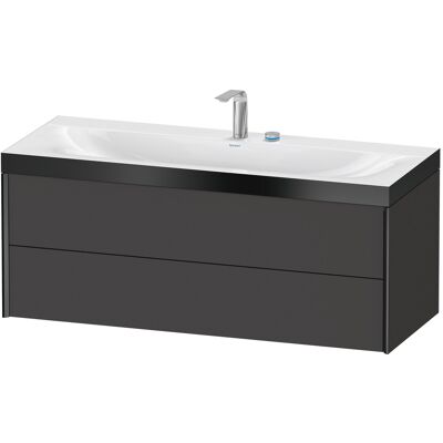 Ensemble de meuble lavabo mural Duravit Graphit Supermatt avec 2 tiroirs - 1200mm - Publicité Ensemble de meuble lavabo mural Duravit Graphit Supermatt avec 2 tiroirs - 1200mm - Publicité