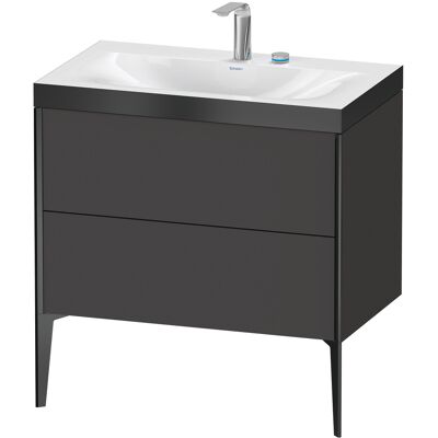 Ensemble lavabo de salle de bain Duravit - Graphit Supermatt, 2 tiroirs, au sol - Publicité Ensemble lavabo de salle de bain Duravit - Graphit Supermatt, 2 tiroirs, au sol - Publicité